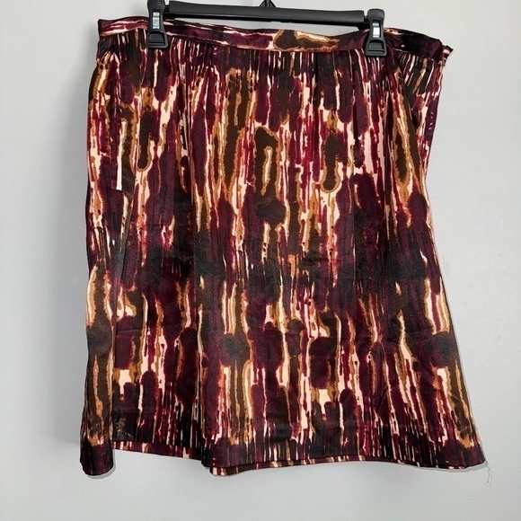 EUC Michael Michael Kors Watercolor Ombre Full Short Skirt Size 14 - Picture 1 of 8